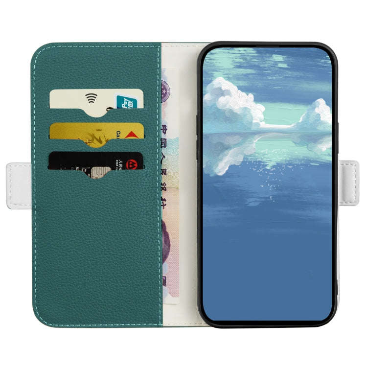 For Google Pixel 7 Candy Color Litchi Texture Leather Phone Case(Dark Green)