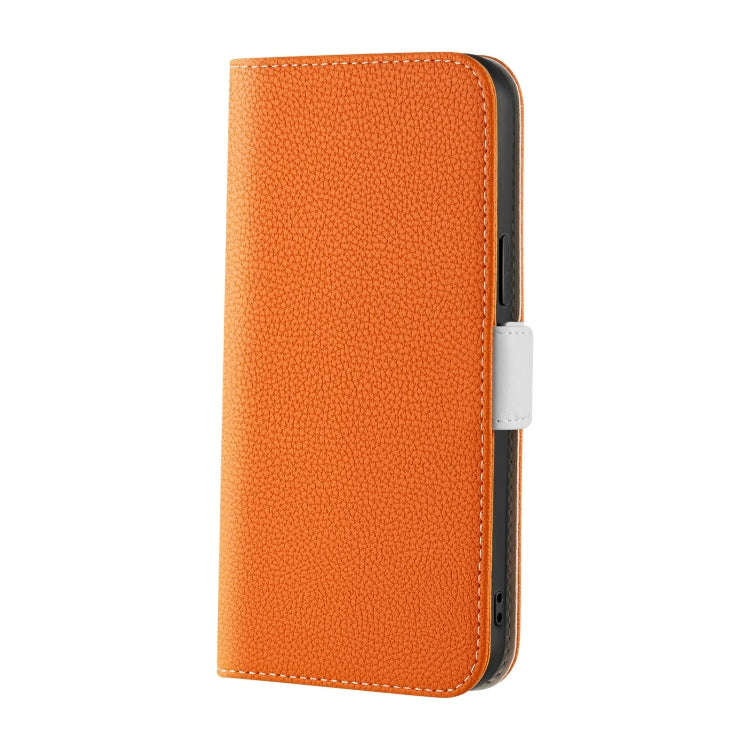 For Google Pixel 7 Candy Color Litchi Texture Leather Phone Case(Orange)