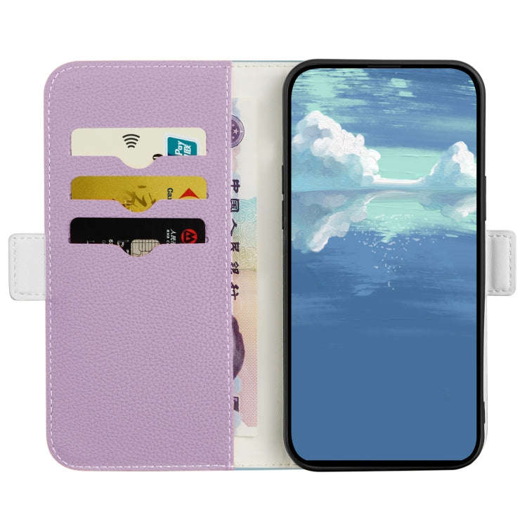 For Google Pixel 7 Pro Candy Color Litchi Texture Leather Phone Case(Light Purple)