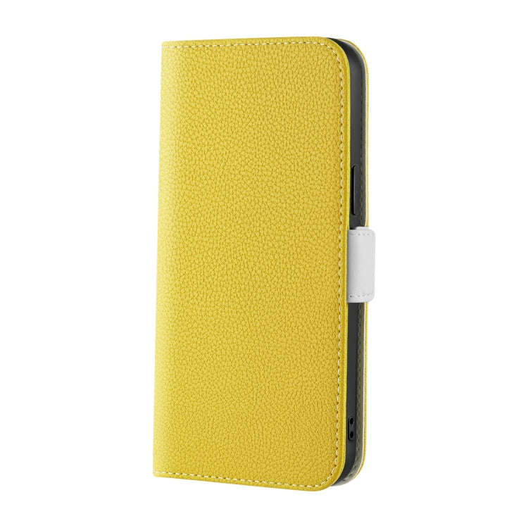 For Sony Xperia 5 IV Candy Color Litchi Texture Leather Phone Case(Yellow)