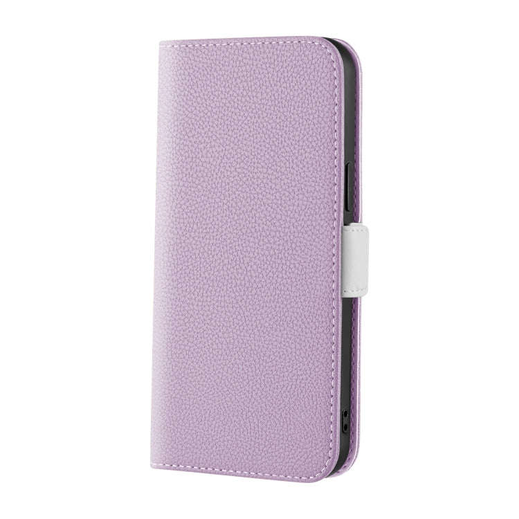 For Sony Xperia 5 IV Candy Color Litchi Texture Leather Phone Case(Light Purple)