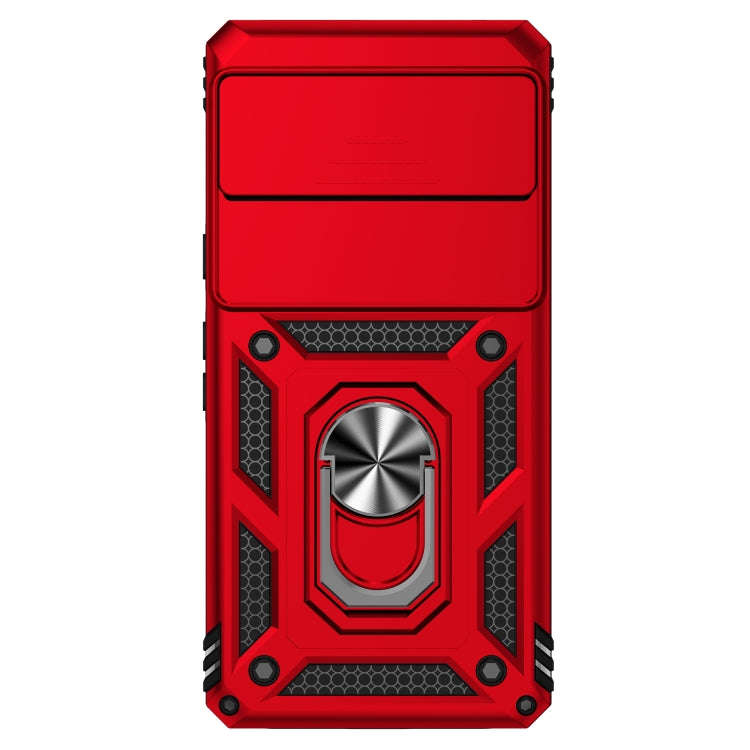For Google Pixel 7 5G Sliding Camshield Holder Phone Case(Red)