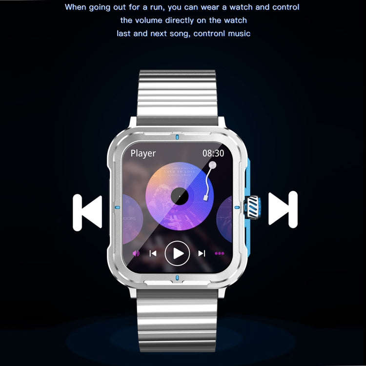 D09 1.9 inch TFT Square Screen Smart Watch Supports Blood Pressure Monitoring(Blue)