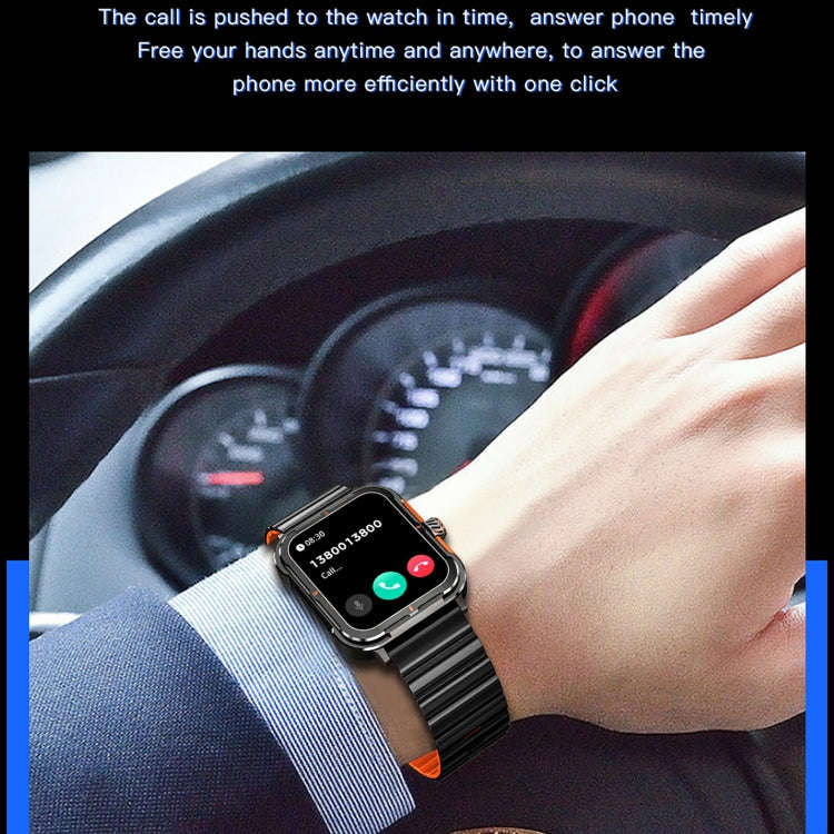 D09 1.9 inch TFT Square Screen Smart Watch Supports Blood Pressure Monitoring(Blue)