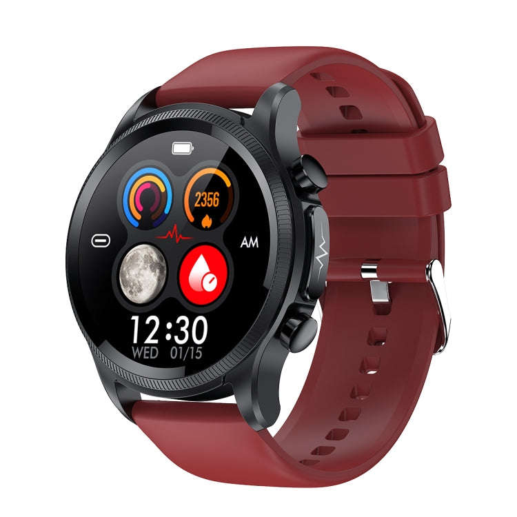 E400 1.39 inch HD Round Screen TPU Watch Strap Smart Watch Supports ECG Monitoring/Non-invasive B...