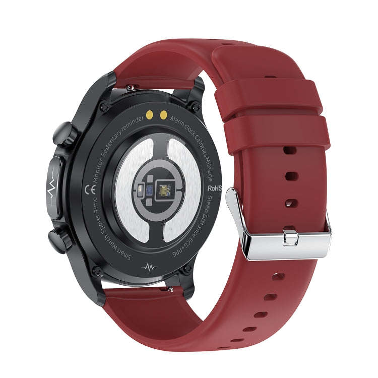 E400 1.39 inch HD Round Screen TPU Watch Strap Smart Watch Supports ECG Monitoring/Non-invasive B...