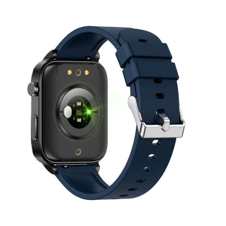 F100 1.7 inch HD Square Screen TPU Strap Smart Watch Supports Body Temperature Monitoring/Blood O...