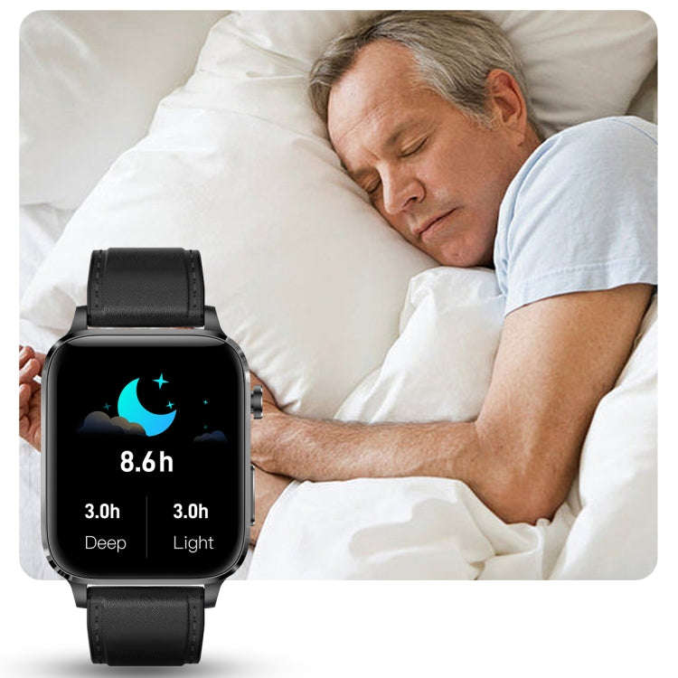 F100 1.7 inch HD Square Screen TPU Strap Smart Watch Supports Body Temperature Monitoring/Blood O...