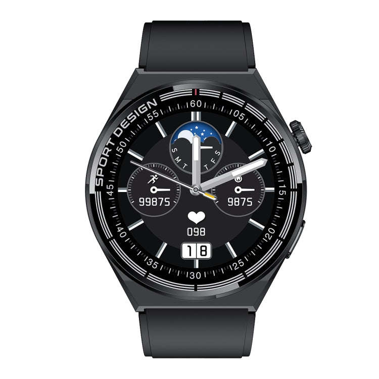 MD3MAX 1.39 inch Round Screen TPU Strap Smart Watch Supports Heart Rate Monitoring/Blood Oxygen M...
