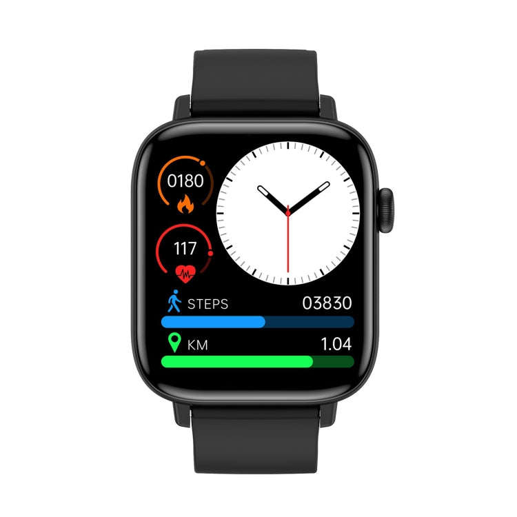 T49 1.9 inch HD Square Screen Smart Watch Supports Heart Rate Monitoring/Bluetooth Calling(Black)