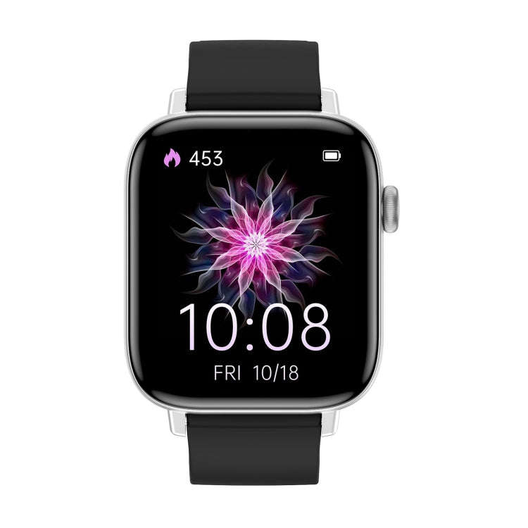 T49 1.9 inch HD Square Screen Smart Watch Supports Heart Rate Monitoring/Bluetooth Calling(Silver...