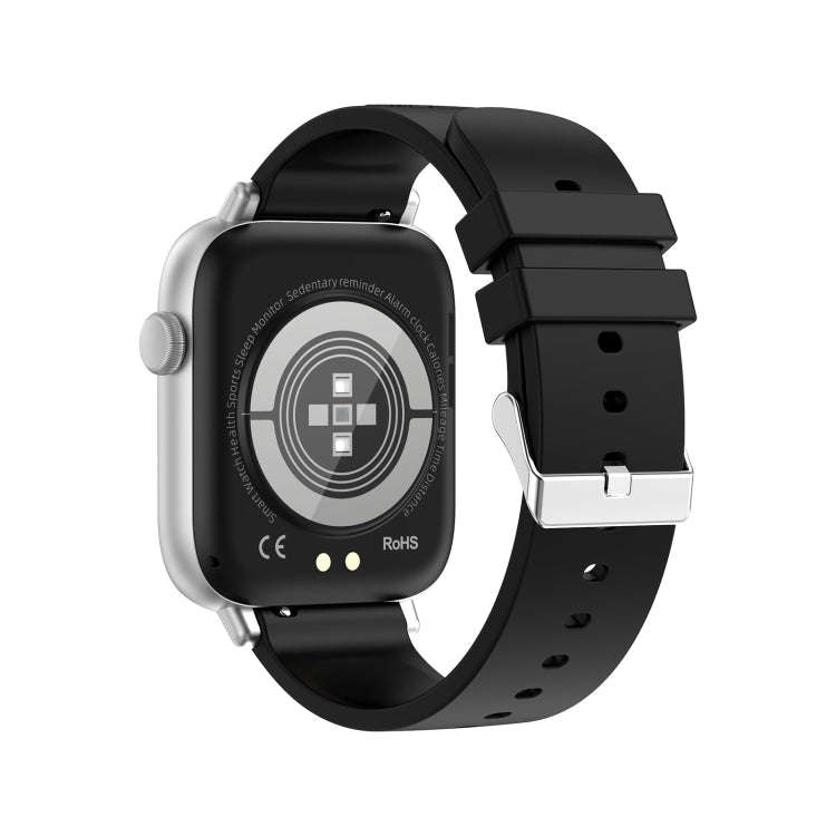 T49 1.9 inch HD Square Screen Smart Watch Supports Heart Rate Monitoring/Bluetooth Calling(Silver...