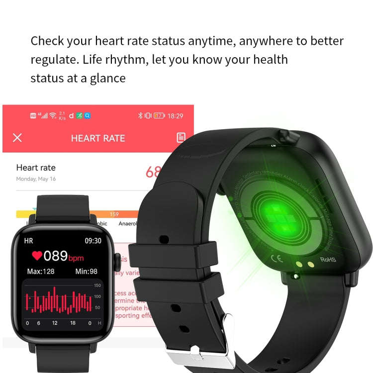 T49 1.9 inch HD Square Screen Smart Watch Supports Heart Rate Monitoring/Bluetooth Calling(Pink)