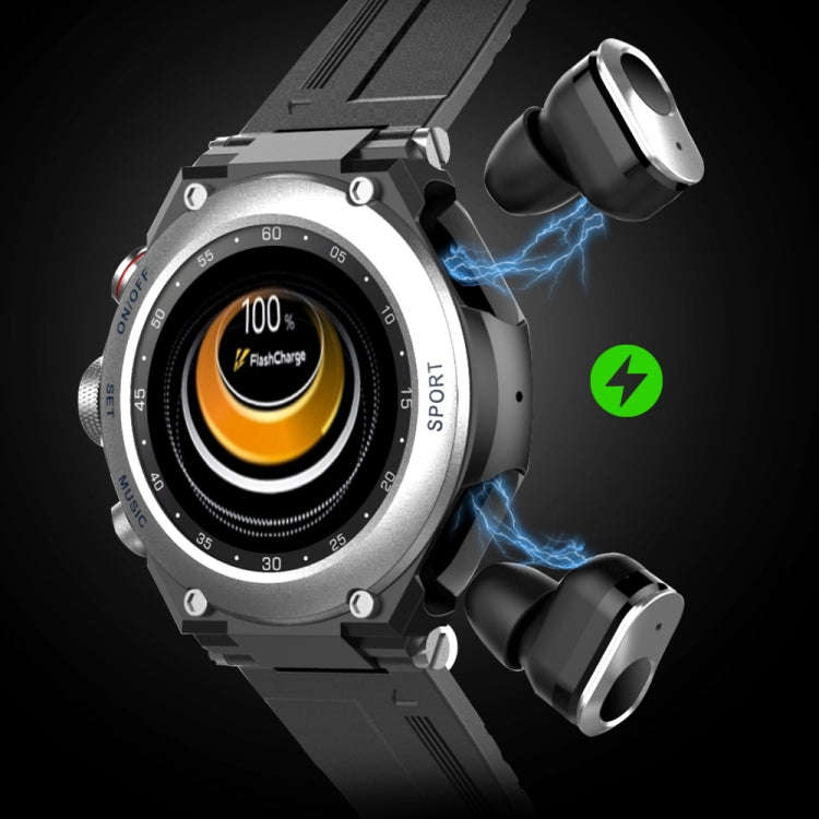 T92 1.28 inch IPS Touch Screen 2 in 1 Bluetooth Headset Smart Watch, Support Heart Rate Monitorin...