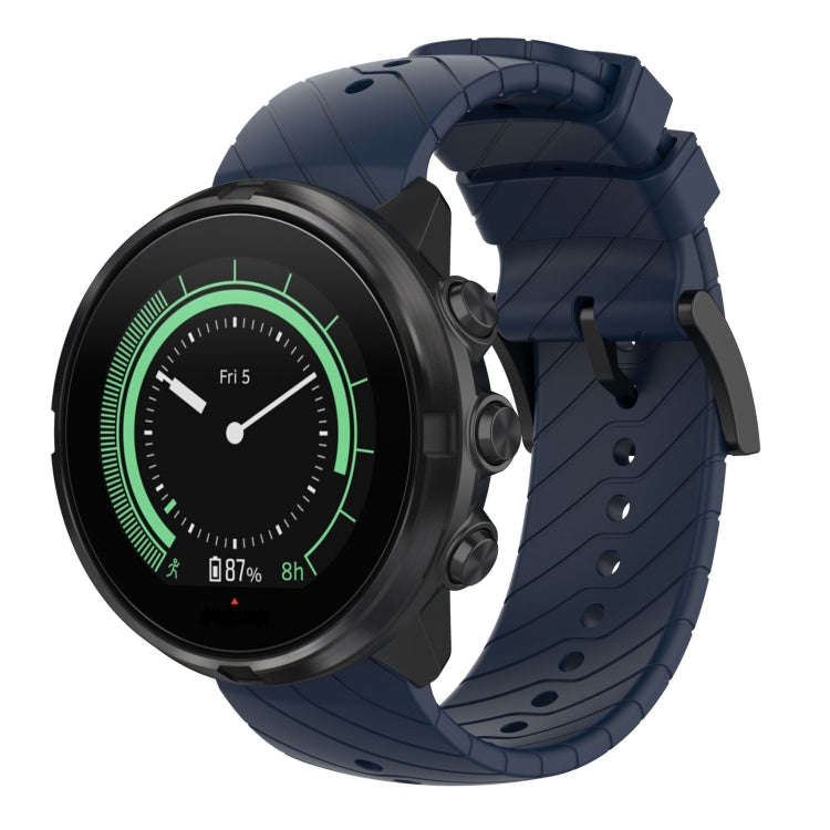 For Suunto 9 Lightning Silicone Watch Band(Midnight Blue)