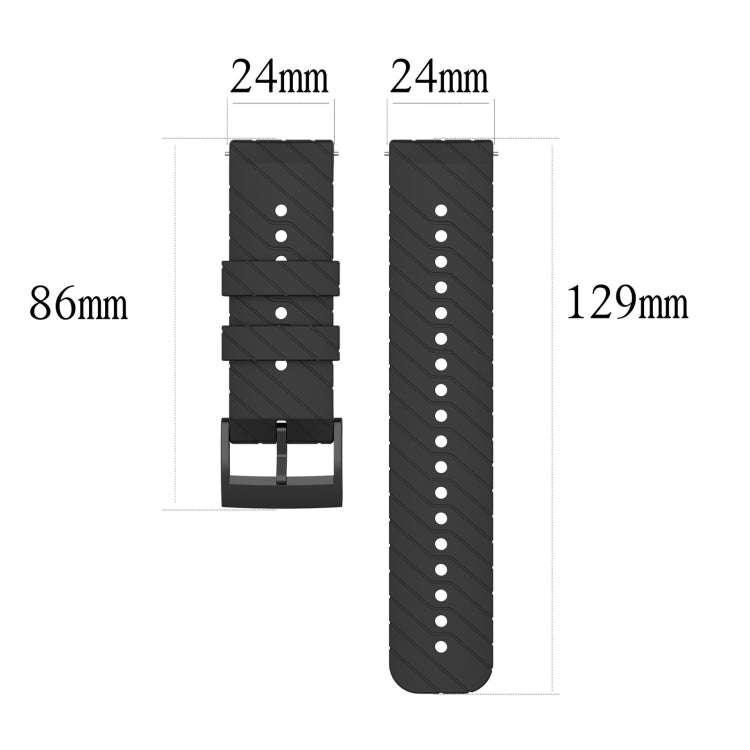 For Suunto 9 Lightning Silicone Watch Band(Midnight Blue)