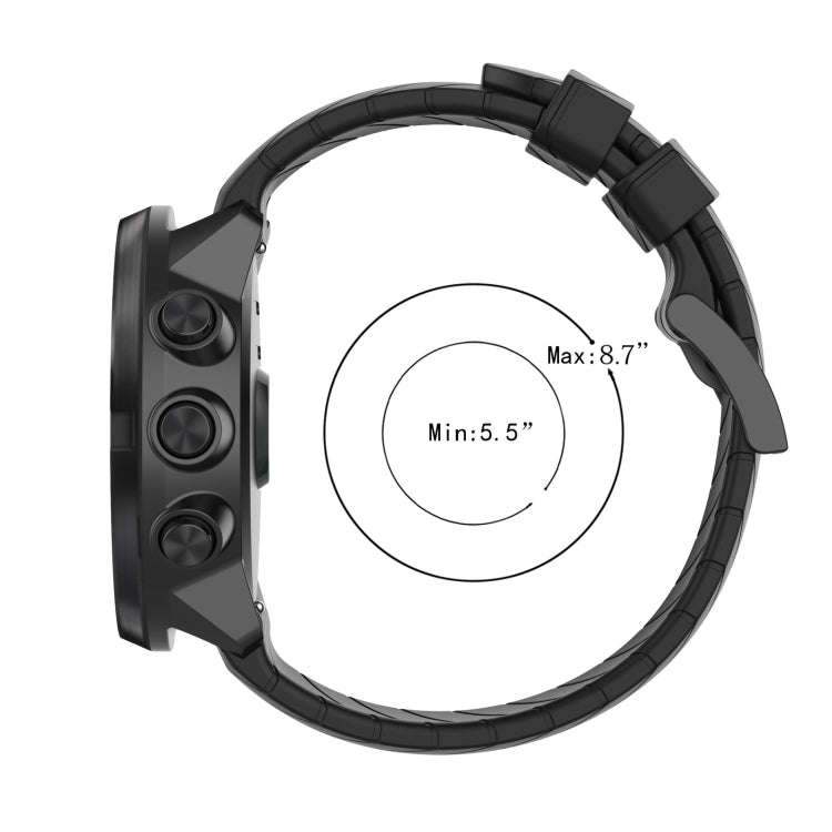 For Suunto 9 Lightning Silicone Watch Band(Midnight Blue)