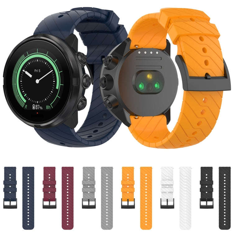 For Suunto 9 Lightning Silicone Watch Band(Midnight Blue)