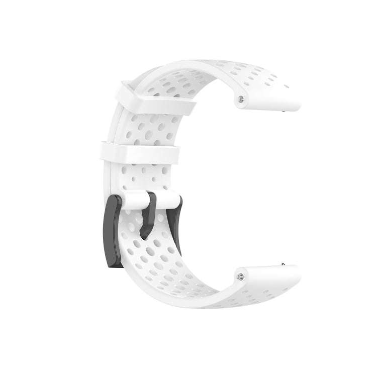 For Suunto 9 Breathable Silicone Watch Band, Exclude the Subject(White)