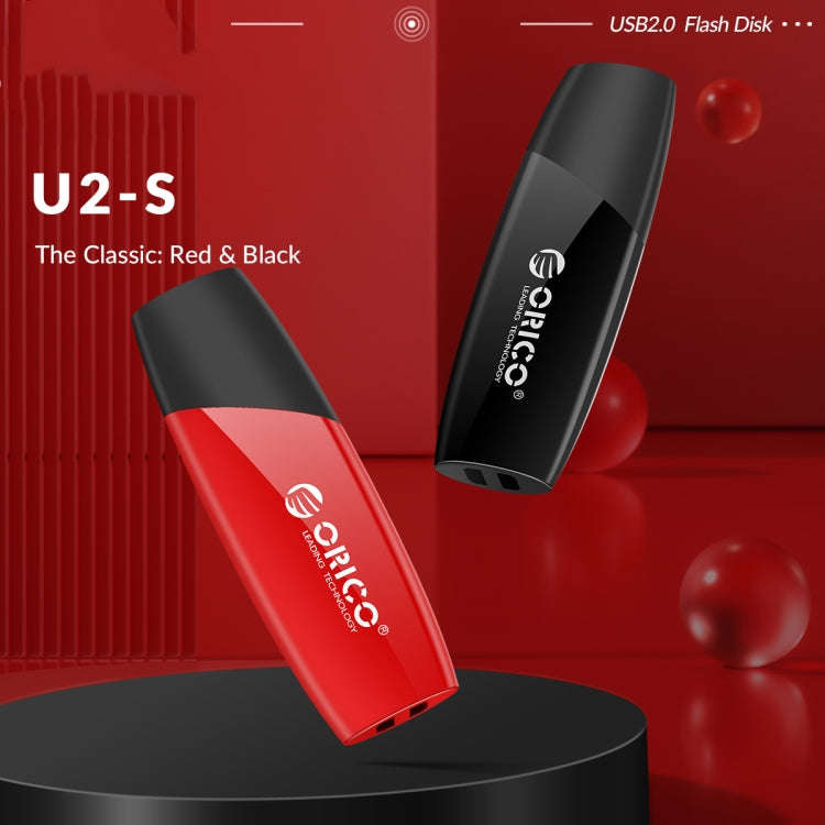 ORCIO USB2.0 U Disk Drive, Read: 10MB/s, Write: 3MB/s, Memory:8G(Red)