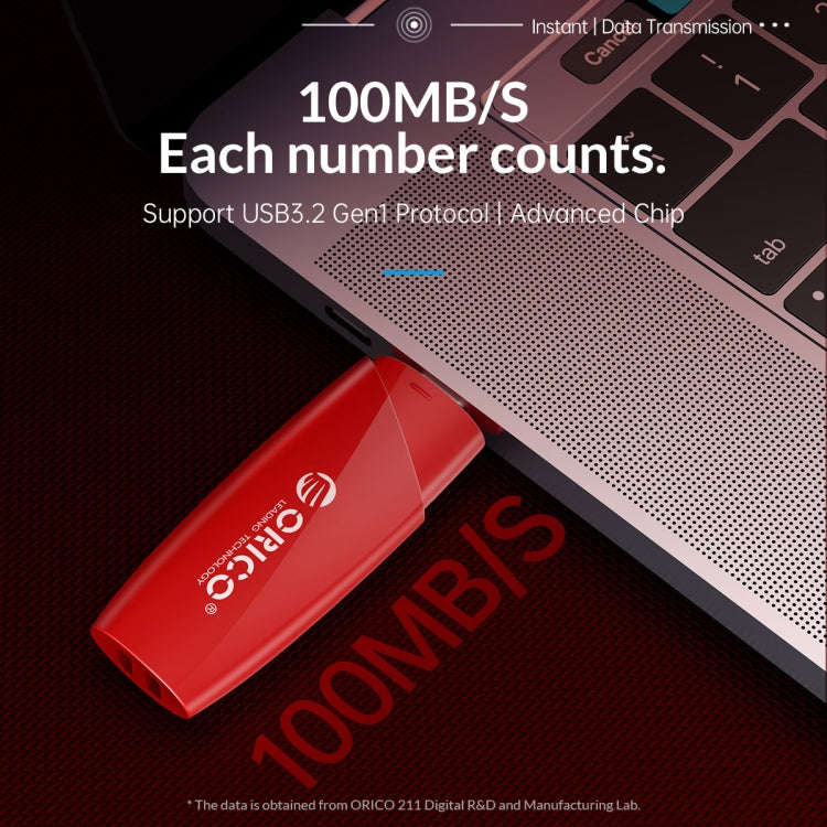 ORCIO USB3.0 U Disk Drive, Read: 100MB/s, Write: 15MB/s, Memory:32GB, Port:Type-C(Black)