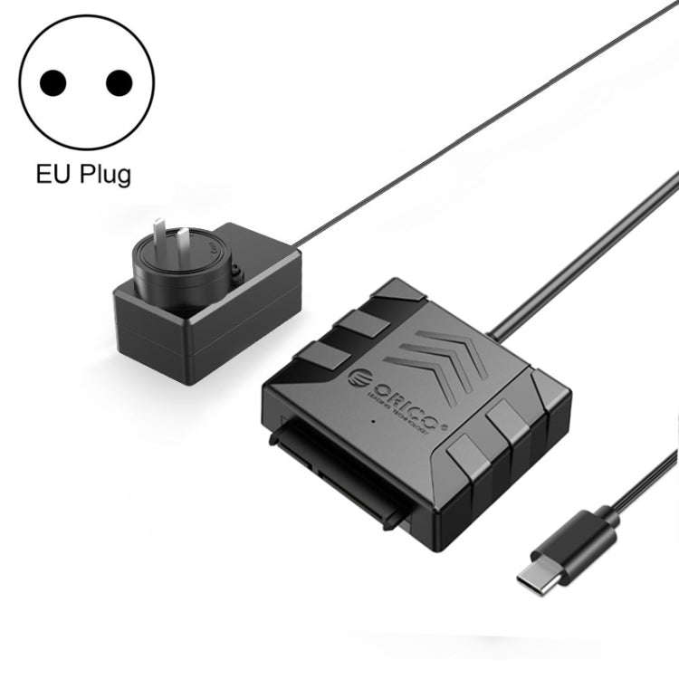ORICO UTS1 Type-C / USB-C USB 3.0 2.5-inch SATA HDD Adapter with 12V 2A Power Adapter, Cable Leng...