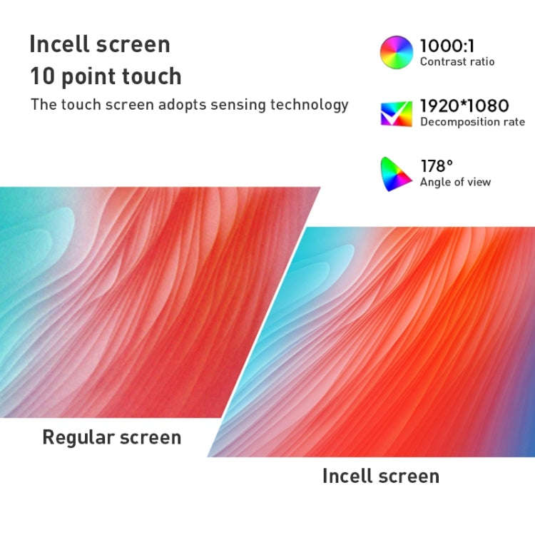 HSD2193T 21.5 inch IPS Display Advertising Machine Android 13 RK3588S2 4GB+32GB(Black)
