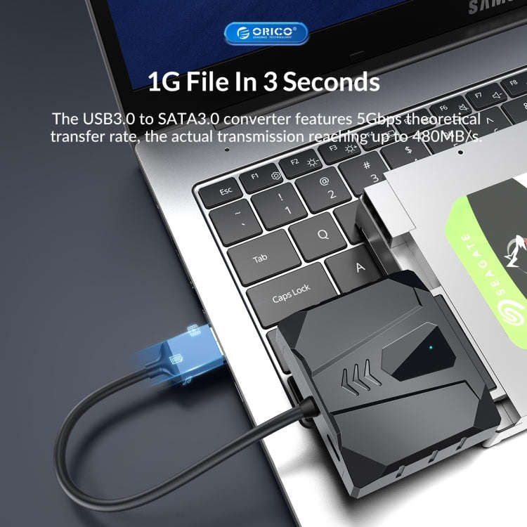 ORICO UTS2 USB 2.0 2.5-inch SATA HDD Adapter, Cable Length:1m