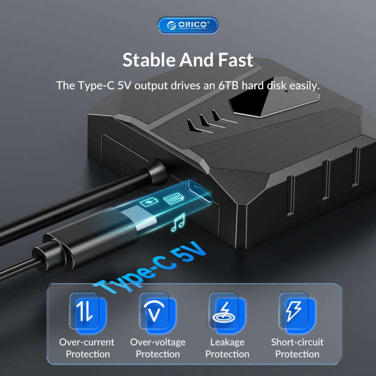 ORICO UTS2 USB 2.0 2.5-inch SATA HDD Adapter, Cable Length:1m