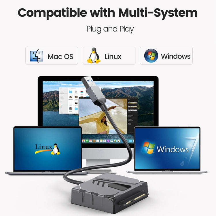 ORICO UTS2 USB 2.0 2.5-inch SATA HDD Adapter, Cable Length:1m