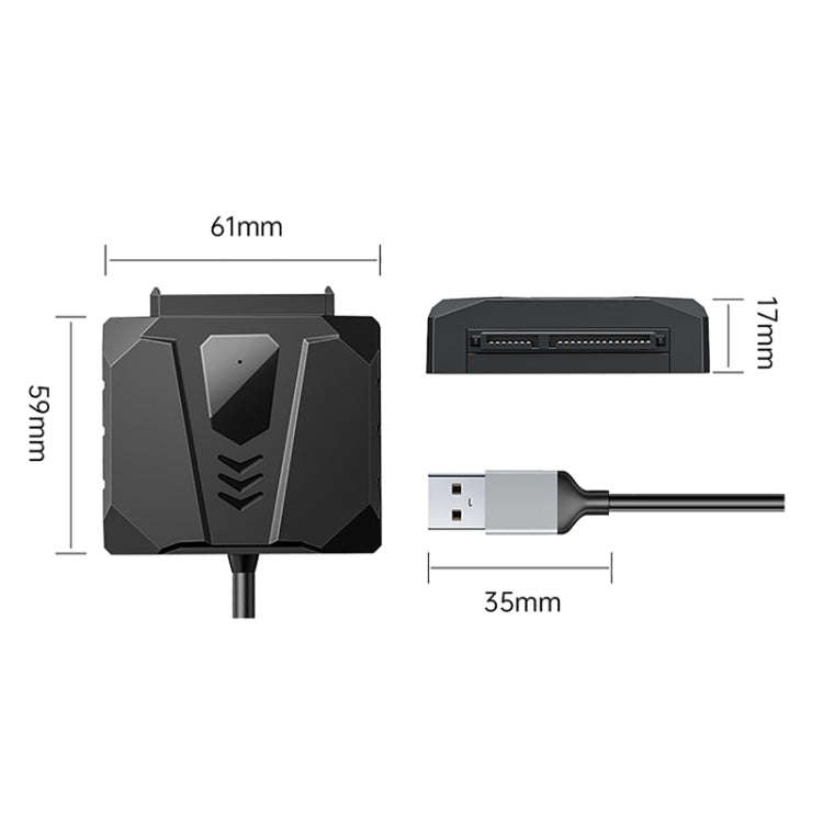 ORICO UTS2 USB 2.0 2.5-inch SATA HDD Adapter, Cable Length:1m