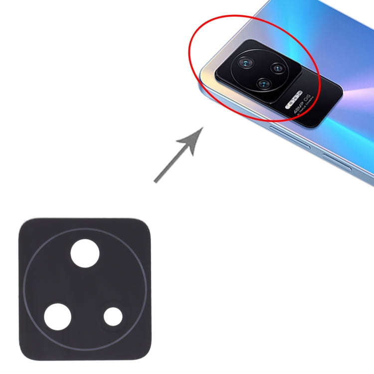 For Xiaomi Redmi K40S/Poco F4 10 PCS Back Camera Lens