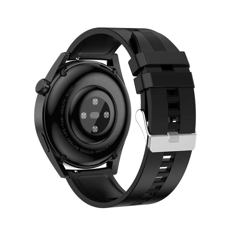 Ochstin 5HK3 Plus 1.36 inch Round Screen Bluetooth Smart Watch, Strap:Silicone(Black)