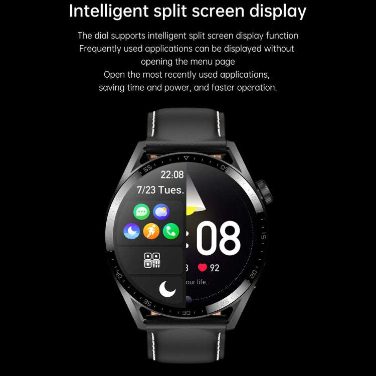 Ochstin 5HK3 Plus 1.36 inch Round Screen Bluetooth Smart Watch, Strap:Silicone(Silver)