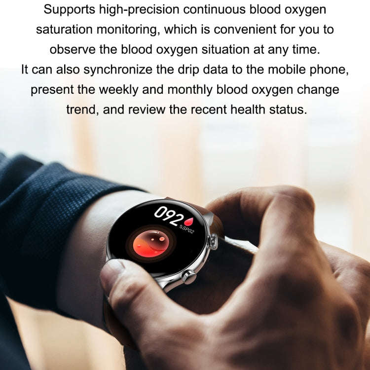 Ochstin 5HK8 Pro 1.36 inch Round Screen Blood Oxygen Blood Pressure Monitoring Bluetooth Smart Wa...