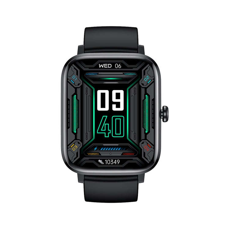 Ochstin 5HK20 1.85 inch Round Screen Silicone Strap Smart Watch with Bluetooth Call Function(Black)