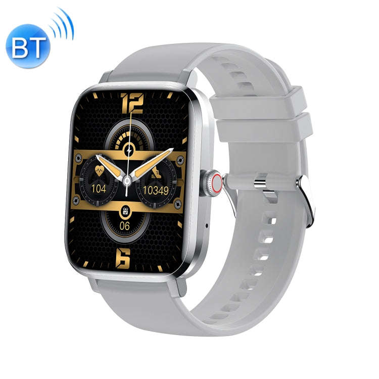 Ochstin 5HK20 1.85 inch Round Screen Silicone Strap Smart Watch with Bluetooth Call Function(Silver)