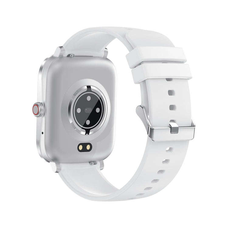 Ochstin 5HK20 1.85 inch Round Screen Silicone Strap Smart Watch with Bluetooth Call Function(Silver)
