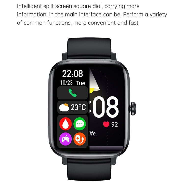 Ochstin 5HK20 1.85 inch Round Screen Silicone Strap Smart Watch with Bluetooth Call Function(Silver)