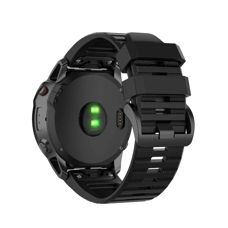 For Garmin Fenix 6X 26mm Quick Release Official Texture Wrist Strap Watchband with Plastic Button...
