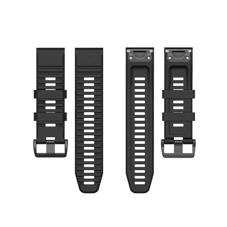 For Garmin Fenix 6X 26mm Quick Release Official Texture Wrist Strap Watchband with Plastic Button...