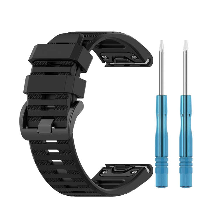 For Garmin Fenix 6X 26mm Quick Release Official Texture Wrist Strap Watchband with Plastic Button...