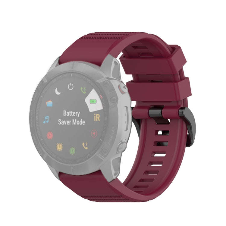 For Garmin Fenix 6X 26mm Quick Release Official Texture Wrist Strap Watchband with Plastic Button...
