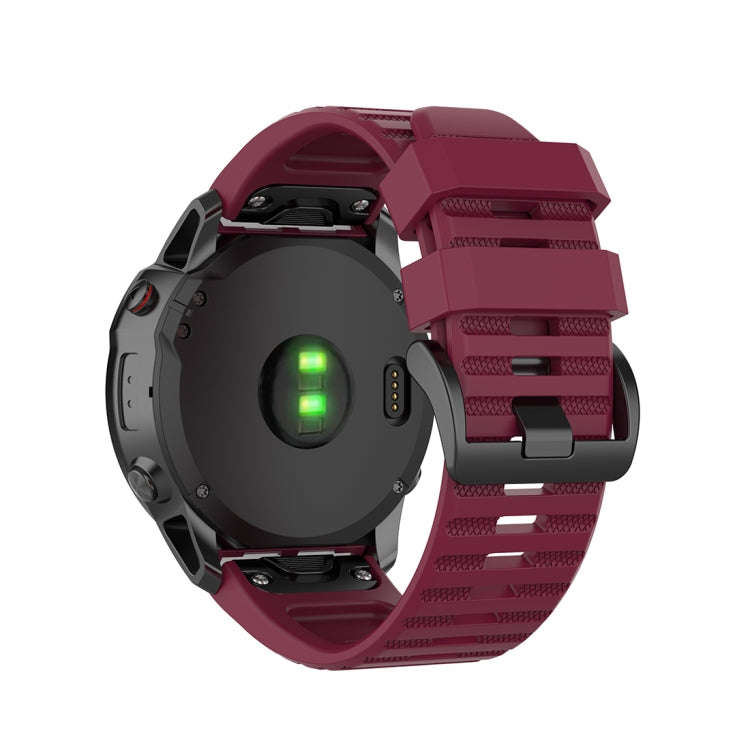 For Garmin Fenix 6X 26mm Quick Release Official Texture Wrist Strap Watchband with Plastic Button...
