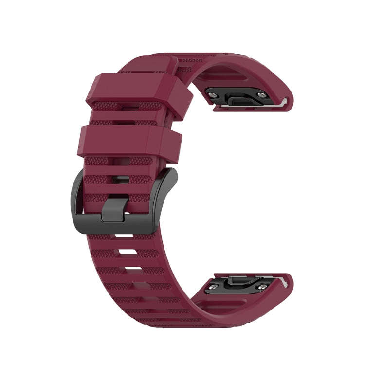 For Garmin Fenix 6X 26mm Quick Release Official Texture Wrist Strap Watchband with Plastic Button...