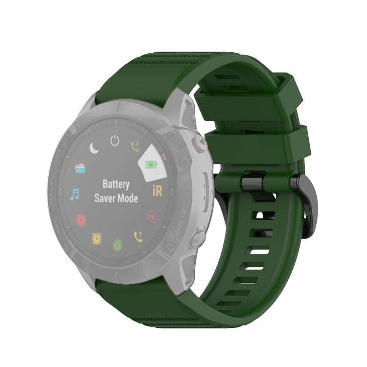 For Garmin Fenix 6X 26mm Quick Release Official Texture Wrist Strap Watchband with Plastic Button...