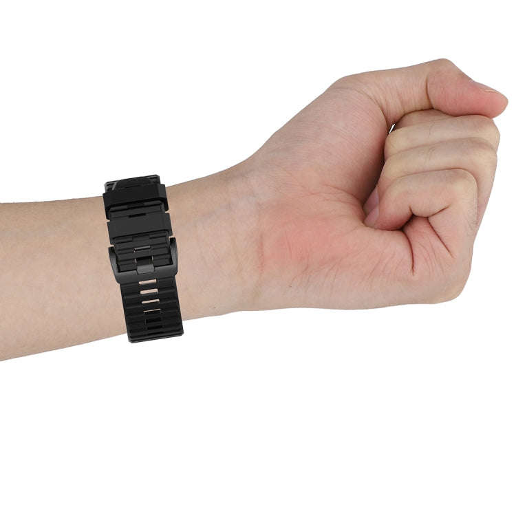 For Garmin Fenix 6X 26mm Quick Release Official Texture Wrist Strap Watchband with Plastic Button...