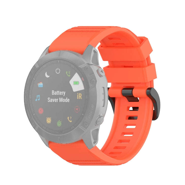 For Garmin Fenix 6X 26mm Quick Release Official Texture Wrist Strap Watchband with Plastic Button...