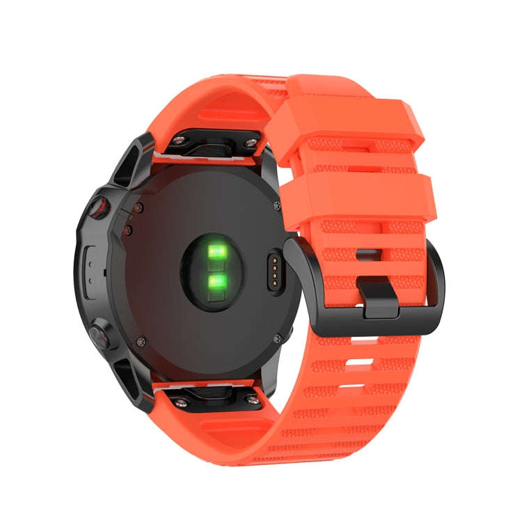 For Garmin Fenix 6X 26mm Quick Release Official Texture Wrist Strap Watchband with Plastic Button...