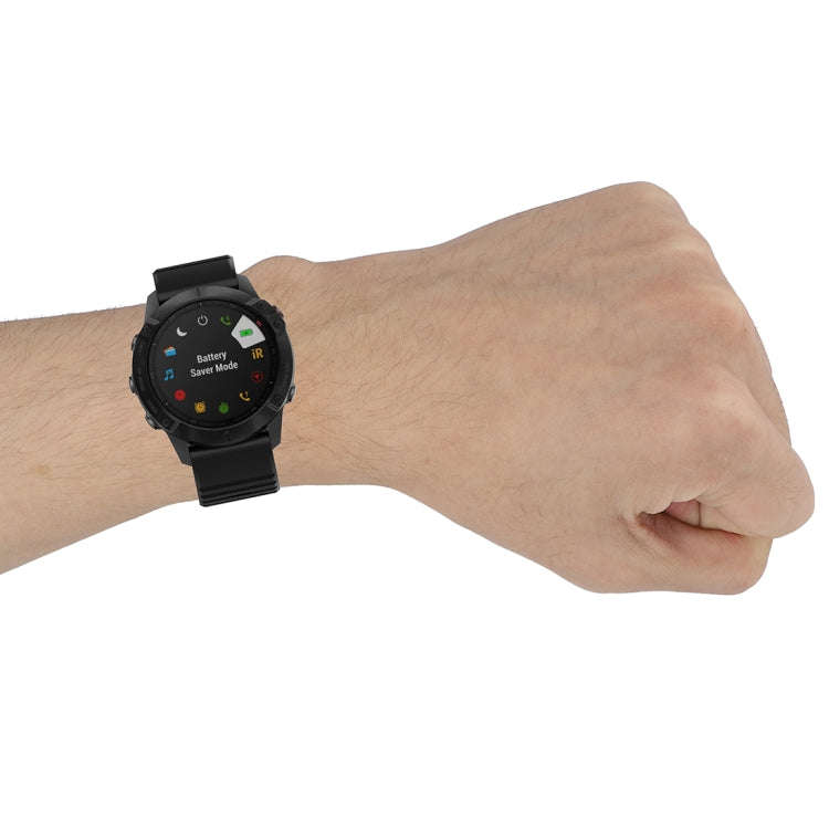 For Garmin Fenix 6X 26mm Quick Release Official Texture Wrist Strap Watchband with Plastic Button...